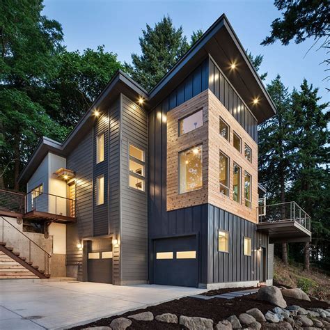 house metal siding combinations|metal siding pros and cons.